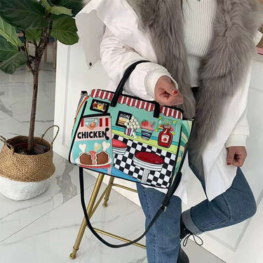 Drumstick embroidered bag